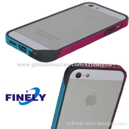 Ultra-thin Bumper Cases for iPhone 5/5S, Double Injection, Very Lightweight and Simple
